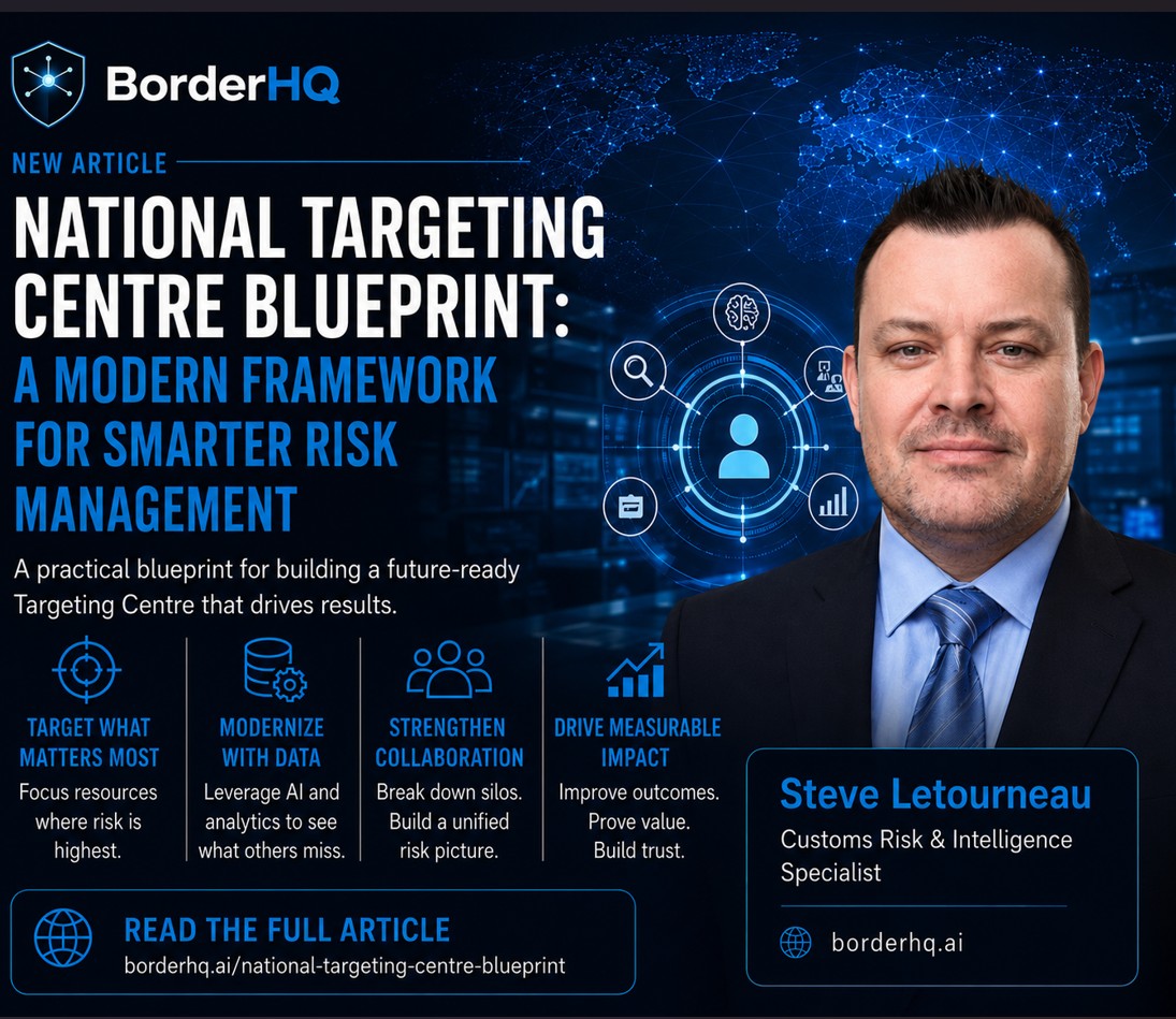 National Targeting Centre Blueprint: A Modern Framework for Smarter Risk Management, Steve Letourneau, BorderHQ